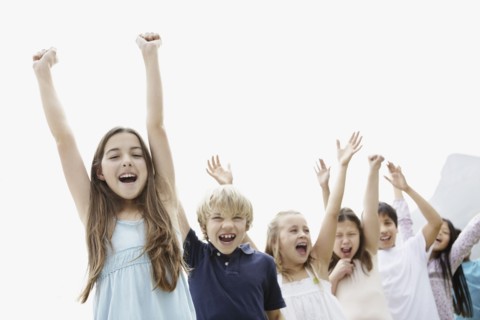 Group of happy children. Photo : momentimages