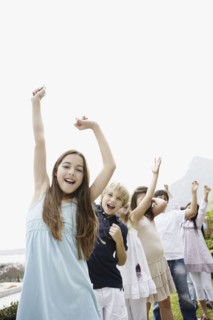Group of happy children. Photo : momentimages