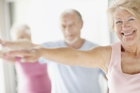 Senior's exercise class. Photo : momentimages