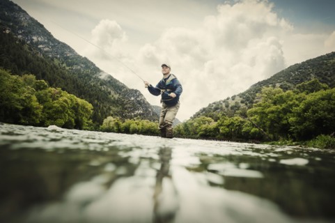 Fly fisherman.