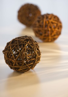 Rattan balls. Photo. Daniel Grill