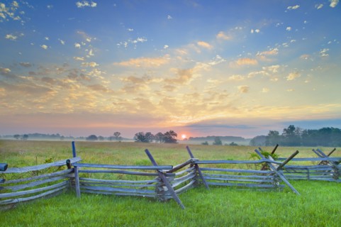Old fence at Gettysburg National Military Park.