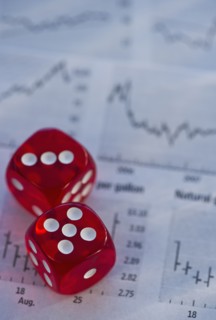 Dice on graph. Photo : Daniel Grill
