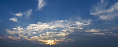 Sunset.