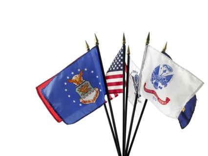 Small flags. Photo : David Arky