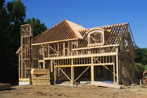 Partially built house. Photo : fotog