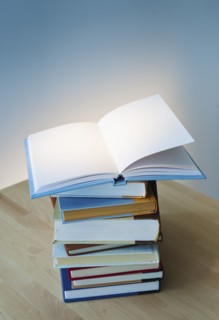 Stack of books.