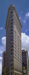 Flat iron building in New York City.
