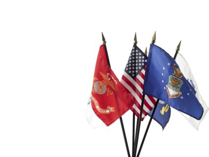 Small flags. Photo : David Arky