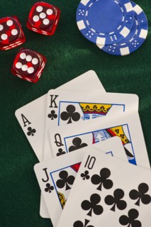 Poker table. Photo : Daniel Grill