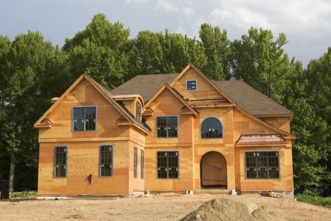 Partially built house. Photo : fotog