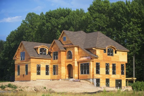 Partially built house. Photo : fotog