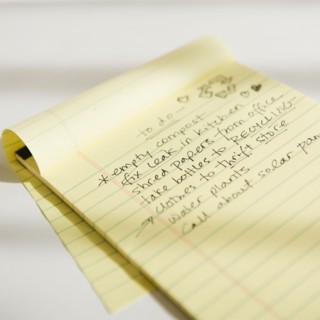 To do list. Photo : Jamie Grill