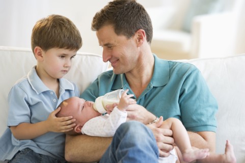 Father and his two sons.