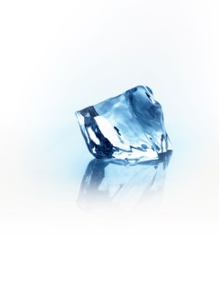 Ice cube. Photo. David Arky