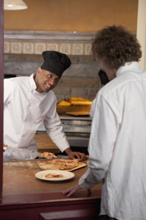 Pizza chef. Photo. Dan Bannister