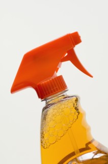 Cleaning product in spray bottle. Photo : Antonio M. Rosario