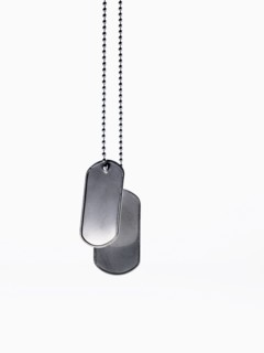 Identification tags. Photo. David Arky