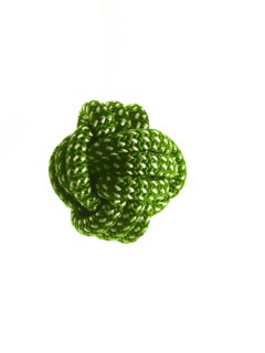 Ball of green rope. Photo. David Arky