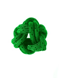 Ball of green rope. Photo. David Arky