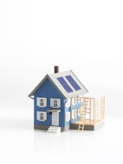 Scale model house. Photo : David Arky