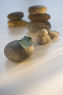 Spa stones. Photo : Daniel Grill