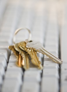Keys on computer keyboard. Photo. Jamie Grill