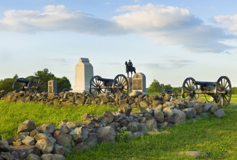 Cannons on cemetery ridge.
