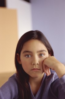 Serious young girl. Photo : Fisher Litwin