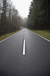 Road in fog. Photo : Johannes Kroemer