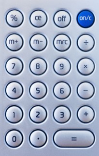 Calculator keypad.
