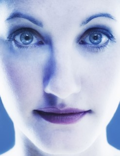 Close-up portrait of young woman.