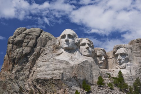 USA, South Dakota, Mount Rushmore National Memorial.