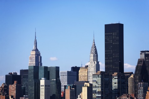USA, New York State, New York City, Manhattan skyline with Chrysler Building. Photo : fotog