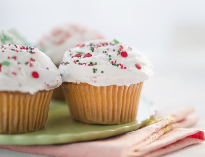 Cupcakes, close-up. Photo : Jamie Grill