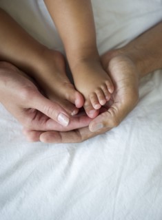Young family with small girl (12-18 months).