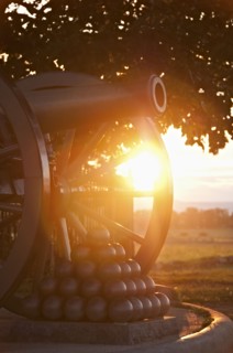 USA, Pennsylvania, Gettysburg, Cemetery Ridge, cannon. Photo : Chris Grill