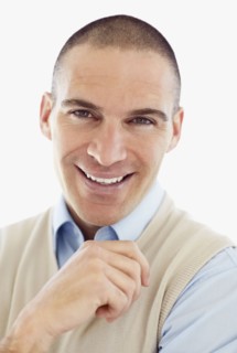 Portrait of attractive mod adult man . Photo : Momentimages