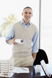 Architect working in office. Photo : Momentimages