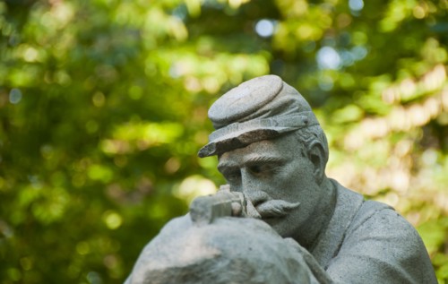 USA, Pennsylvania, Gettysburg, Statue of soldier. Photo : Chris Grill