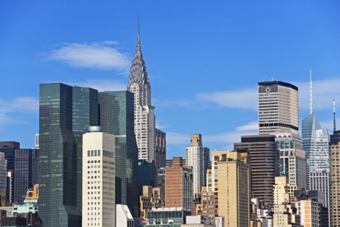 USA, New York City, Downtown skyline. Photo : fotog