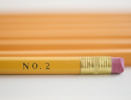 Pencil with number. Photo : Jamie Grill