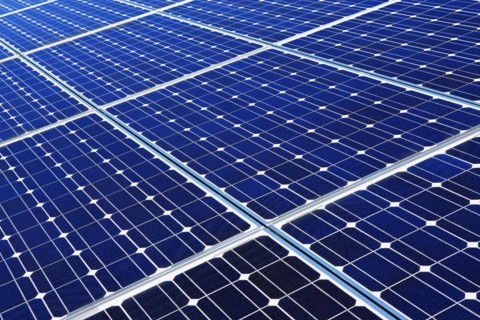 Death Valley, Solar panels, full frame. Photo : fotog