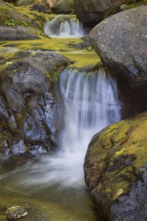 USA, Oregon, small waterfall. Photo : Gary J Weathers