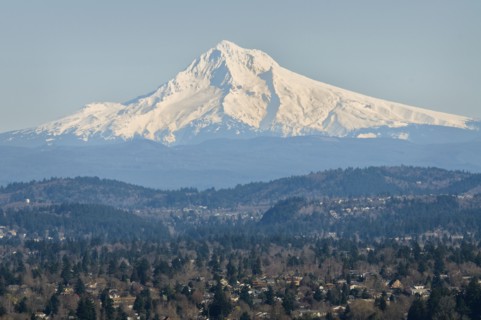 USA, Oregon, Mount Hood in winter. Photo : Gary J Weathers