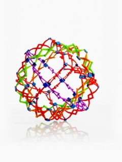 Studio shot of molecular model. Photo : David Arky