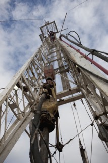 Oil drill on rig. Photo : Dan Bannister