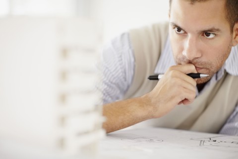 South Africa, Architect working in office. Photo : momentimages