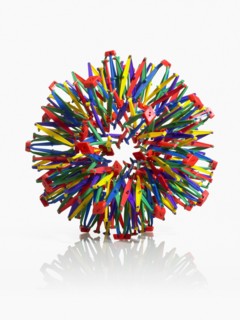 Studio shot of molecular model. Photo : David Arky