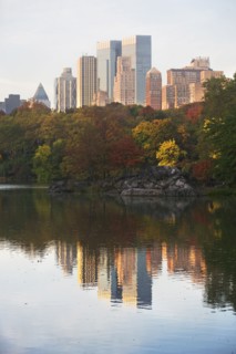 USA, New York City, Manhattan skyline from Central Park. Photo : fotog